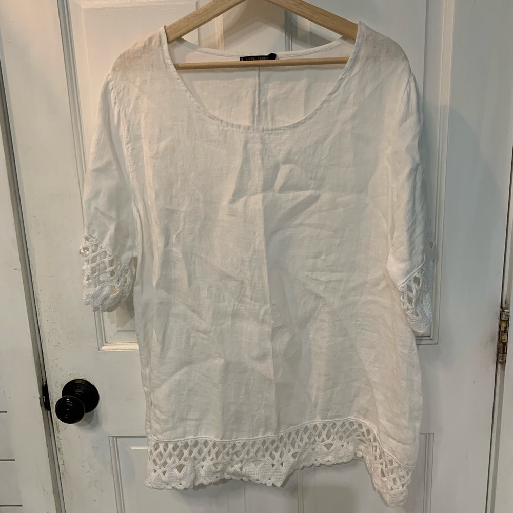 Lungo L’Arno linen top